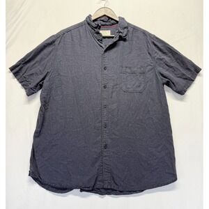 Braintree Shirt Mens‎ 2XL Navy Blue Short Sleeve Button Up Casual Everyday Wear